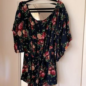 Small Floral Print Romper